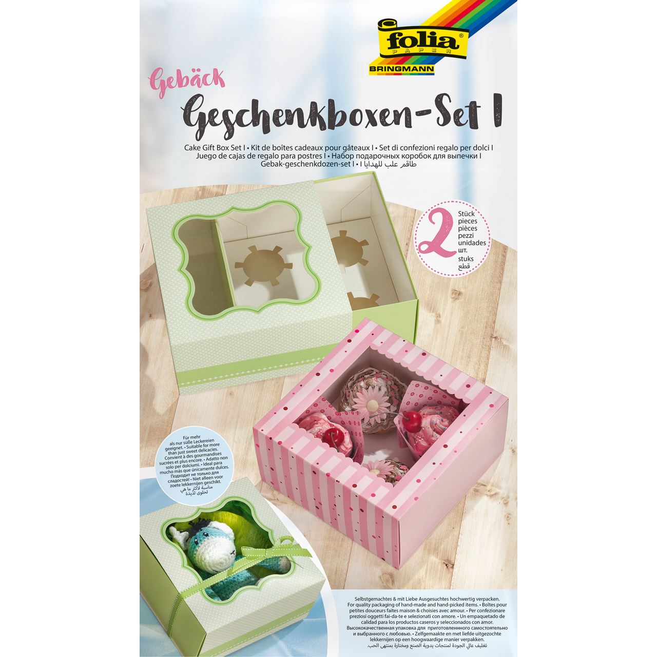 folia Set I Geschenkboxen-Set bunt
