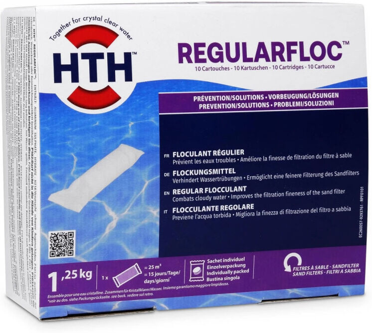 Floculant hth REGULARFLOC - boîte de 10 cartouches