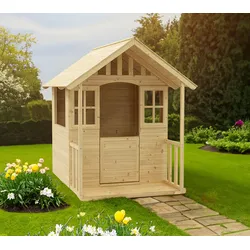 Zwerkules Villa | Kinder Spielhaus für den Garten | Holz - Natur