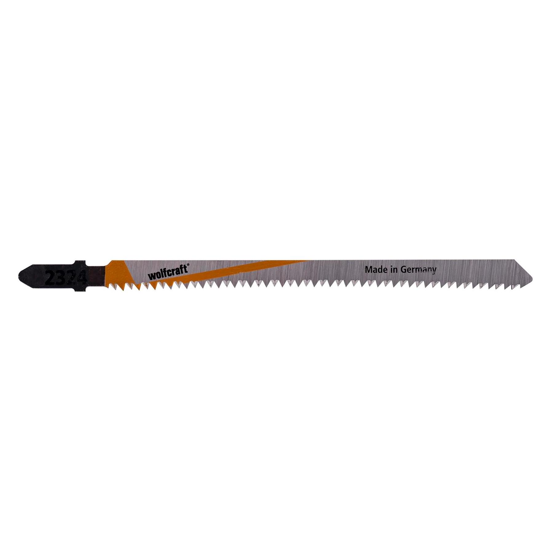 wolfcraft 2 Stichsägeblätter HCS L=130mm T-Schaft (2324000)