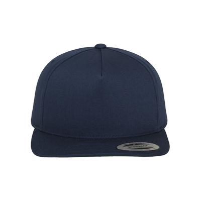Flex Cap FLEXFIT "Flexfit Unisex Classic 5 Panel Snapback", Gr. onesize, navy, 100% Baumwolle, Caps