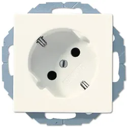 SCHUKO-Steckdose 45° (weiß)