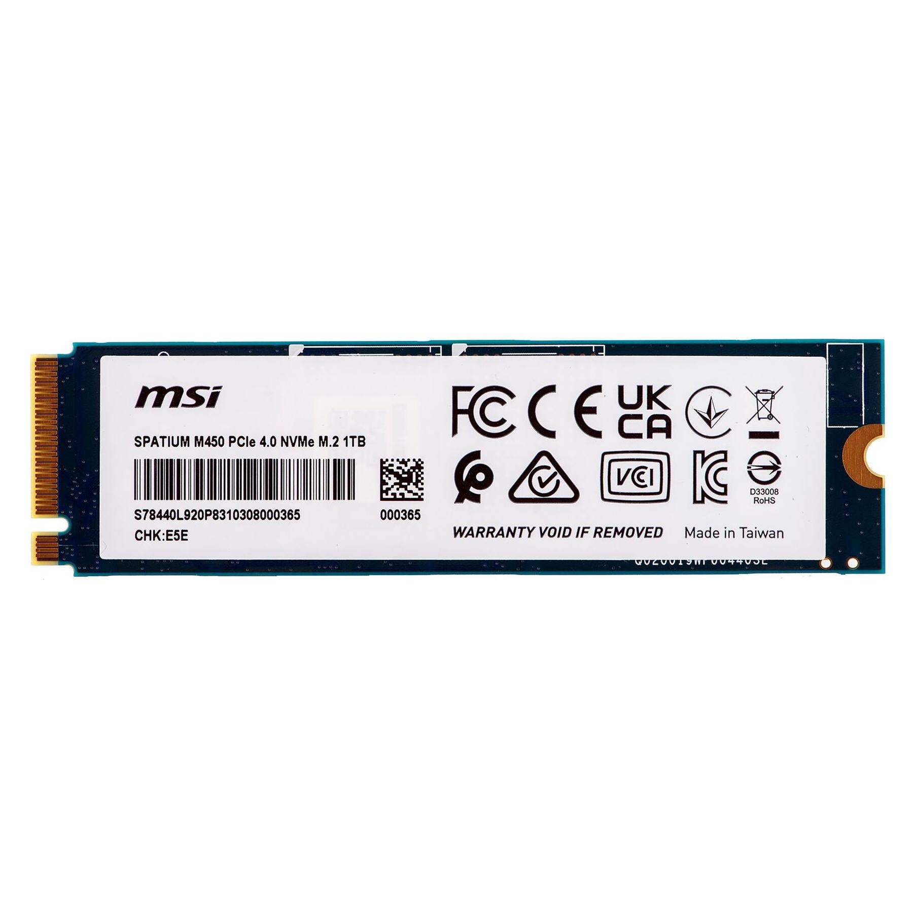 MSI Spatium M450 (1000 GB, M.2 2280) (S78-440L0M0-P83)