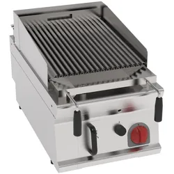 EURAST - Lavastein-gasgrill auftisch - 400x700x280 mm - 8 Kw - 47741317