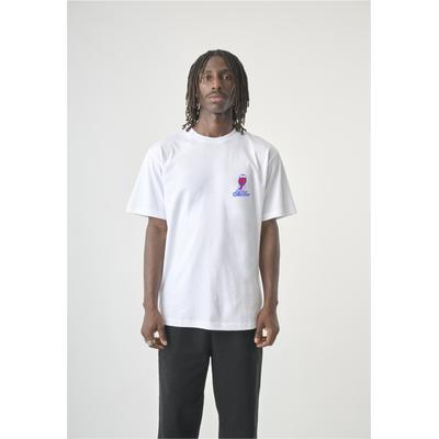 T-Shirt CLEPTOMANICX "Cuisine", Herren, Gr. M, weiß, 100% Baumwolle, bedruckt, normal, Rundhals, Shirts T-Shirt, mit großem Backprint