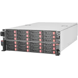 Silverstone SST-RM43-324-RS - 4U 24-bay 2.5" / 3.5" HDD rackmount storage chassis with Mini-SAS HD S, Server Barebone