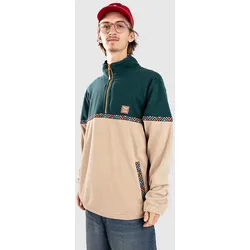 Iriedaily Monte Noe Troyer Half-Zip Fleece Pullover hunter Gr. M