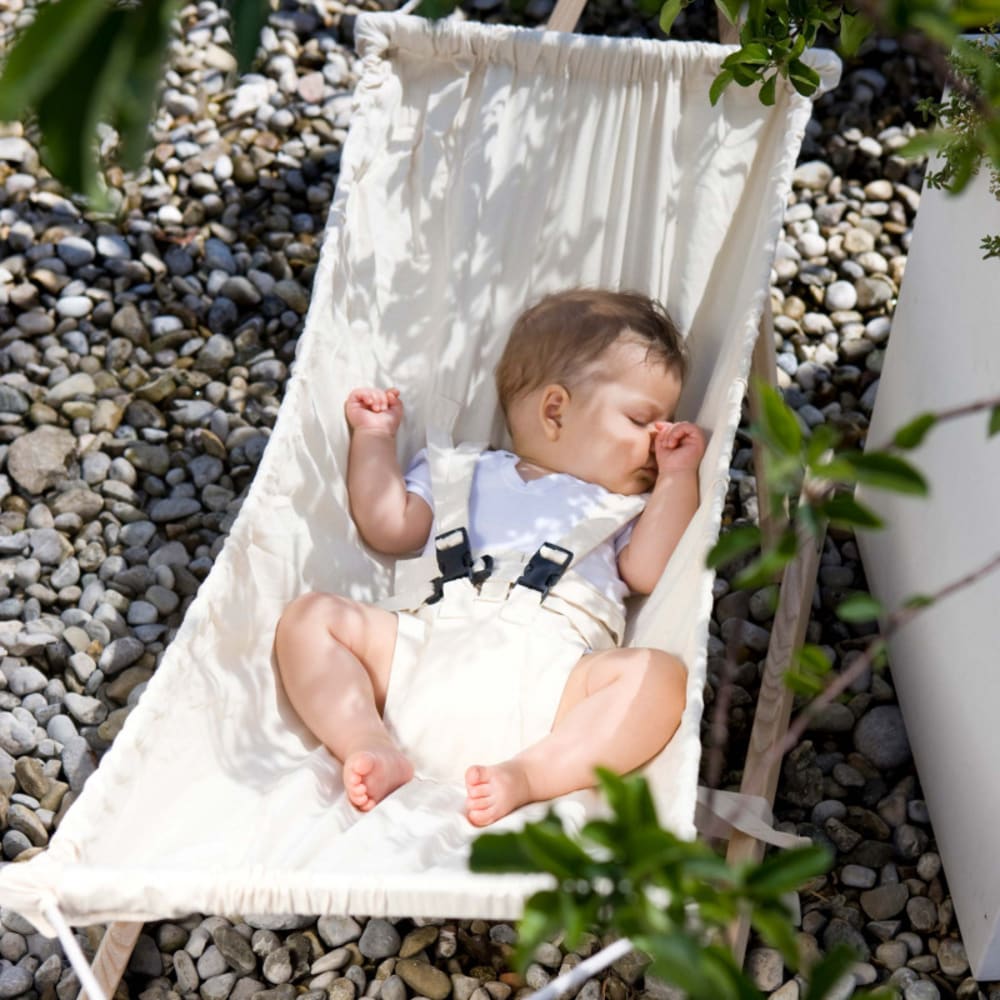 Amazonas Baby World Hamac pour bébé pliable Beige 161x45x55cm