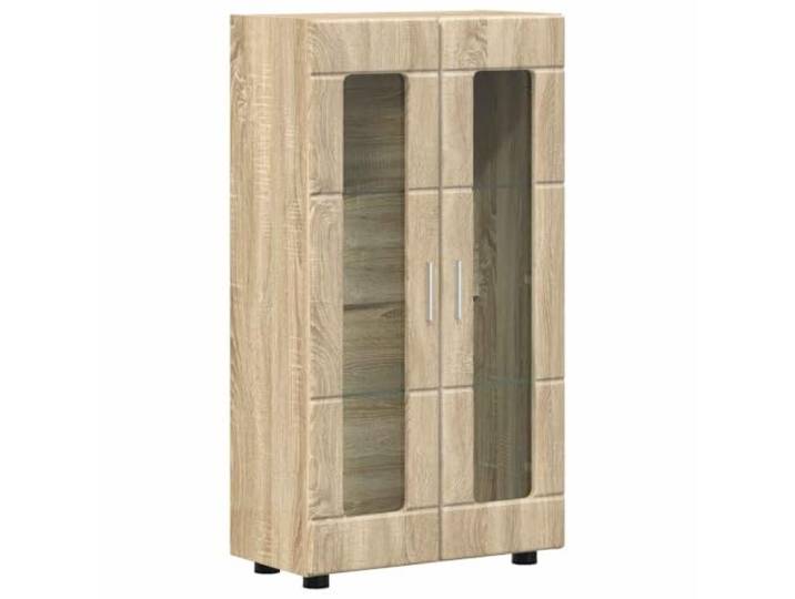 Makastle Sideboard Sonoma-Eiche Holzwerkstoff 55,5x29x100 cm