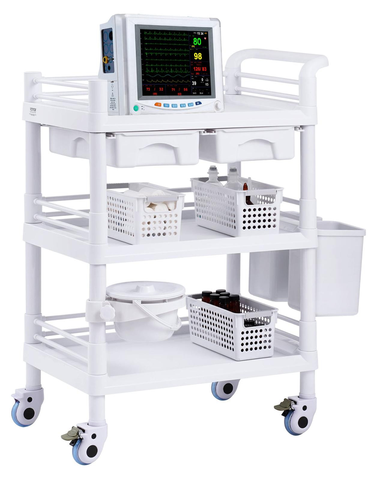 Selius Medische Trolley - Mobiele Werkkar voor Laboratorium en Kliniek