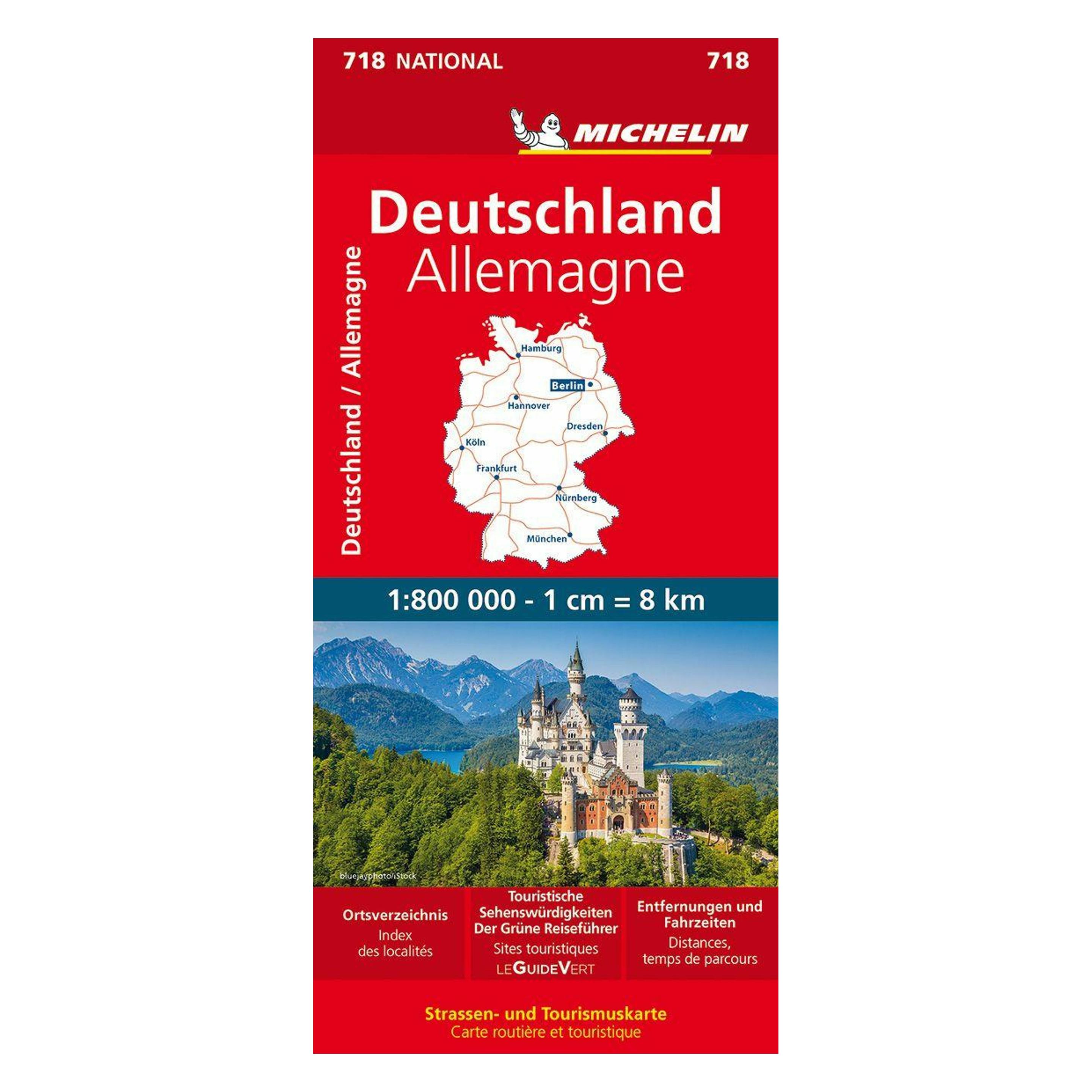 Travel House Michelin Karte Deutschland. Allemagne (42267235)