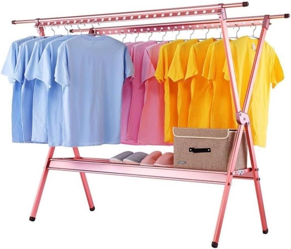 Aluminium opvouwbaar wasdroogrek voor kleding, 230 cm