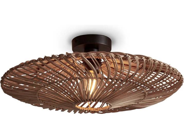 GOOD&MOJO Plafonniere Zanzibar - Rotan - Ø55cm - Modern