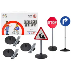 Lernset Große Verkehrsschilder 76cm 3-tlg