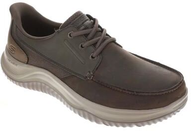 Skechers USA Arch Fit Enzo-Brink (Men's) Casual Shoes in Cocoa, Size 14 M, Leather
