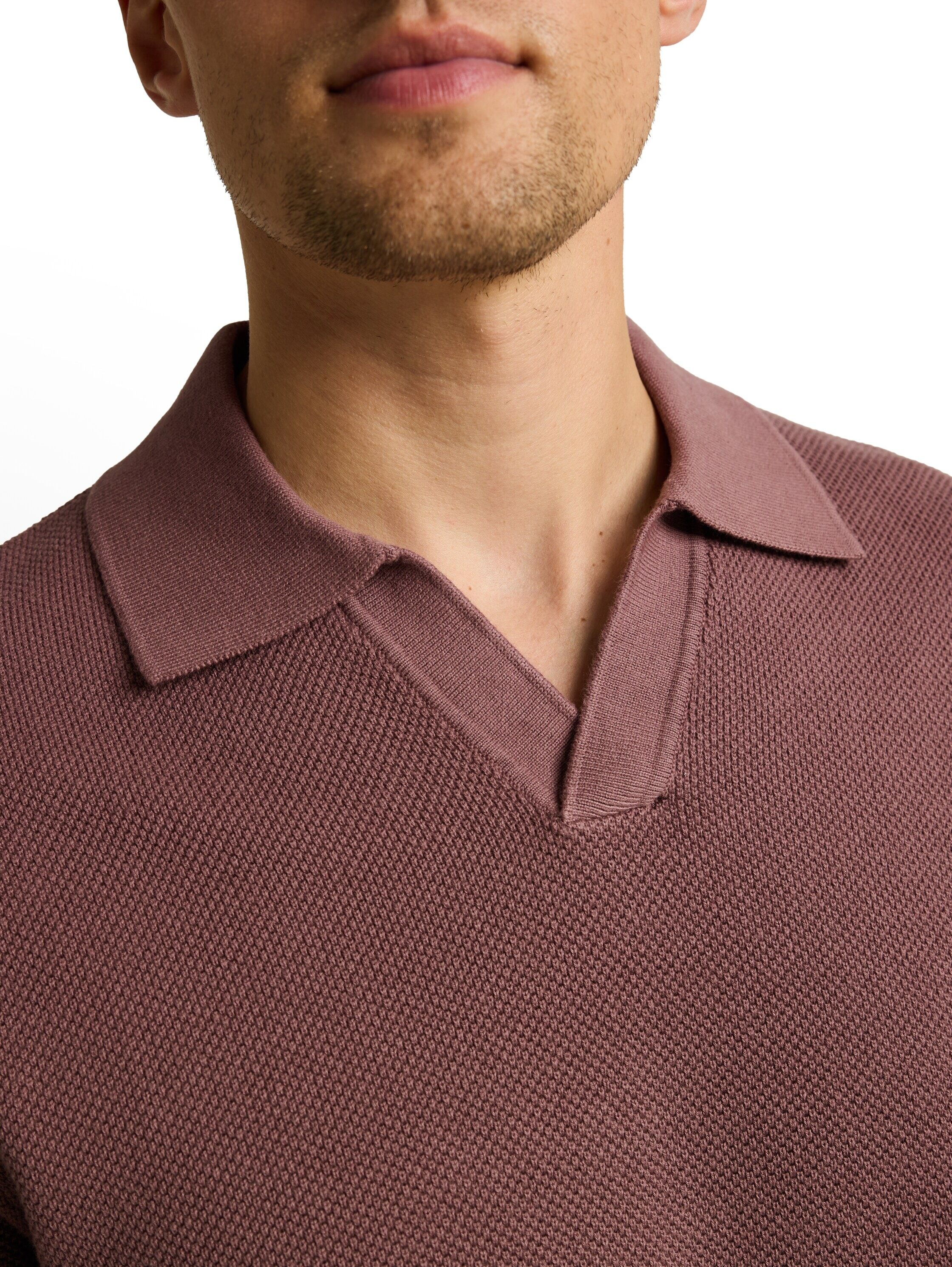 Strickpullover TOM TAILOR DENIM, Herren, Gr. S, rose taupe, Strick, Obermaterial: 100% Baumwolle, Pullover Strickpullover rose taupe S