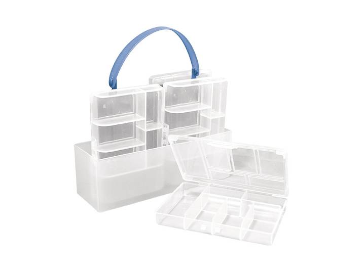 Rayher Sortierbox mit 4 Kleinen Boxen 8 × 12 cm