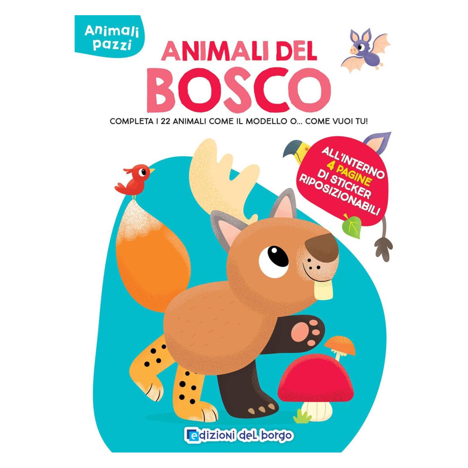 Edizioni del Borgo Animali Del Bosco - Animali Pazzi (4 Sticker) (63938216)