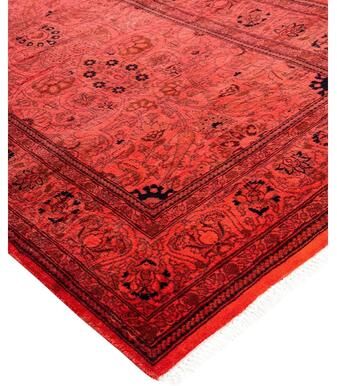 Overton "Fine Vibrance, One-of-a-Kind Handmade Runner Rug - Pink, 2' 6"" x 11' 6"" - 2' 6"" x 11' 6"""