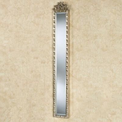 Touch of Class Giuliana Floral Wall Mirror Panel Silver Gold , Silver Gold