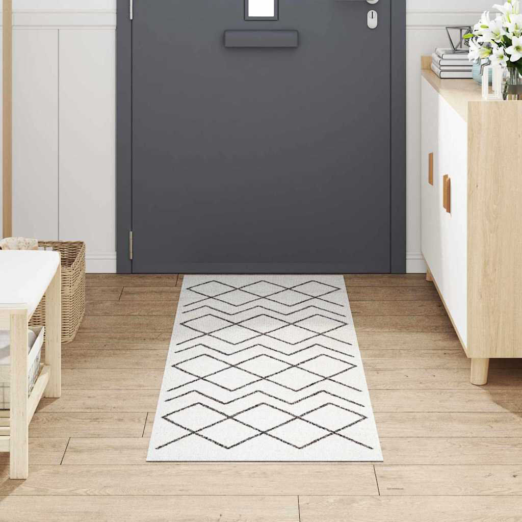 Ebern Designs Kitchen Rug White Rectangle 60 cm x 180 cm