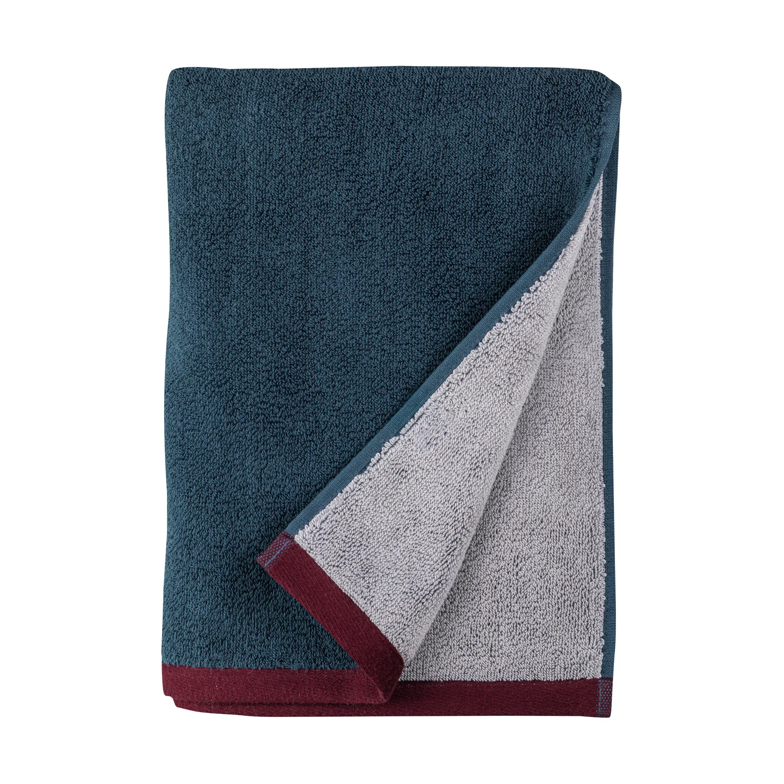 Mette Ditmer Soft badhanddoek voor volwassenen Midnight blue-light grey, Breedte: 70 cm, Lengte: 133 cm