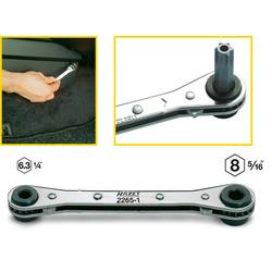 Hazet 2265-1 2265-1 Bit-Ratsche 1/4 (6.3 mm), 5/16 (8 mm) 140 mm