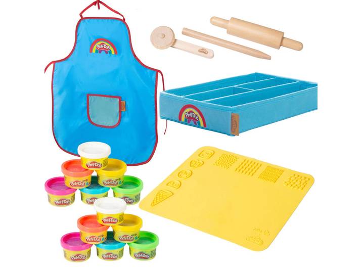 Roba Spielset Knete roba x Play-Doh Extra groß, Mehrfarbig, Holzwerkstoff, 30x40x1 cm, Dekoration, Malbedarf & Bastelbedarf