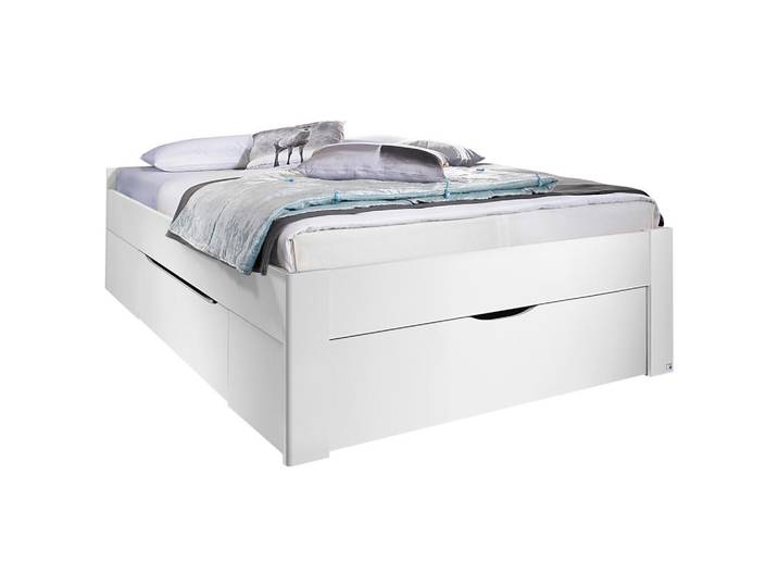Rauch Möbel Stauraumbett Rauch Scala, Weiß, 3 Schublade(n) Schubladen, 140x200 cm, Blauer Engel, Goldenes M, BQ - Bündnis für Qualität, Made in Germany, Schlafzimmer, Betten, Stauraumbetten