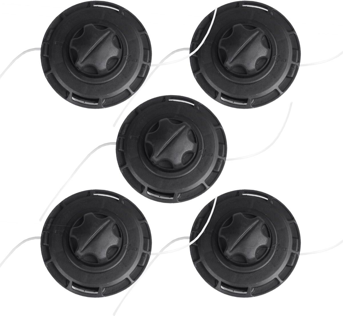 5x BRAST Fadenspule mit Aufrollfunktion für Motorsense / Freischneider