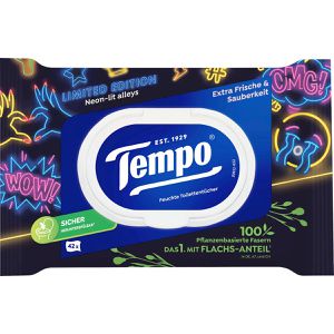 Tempo Feuchtes-Toilettenpapier Mein Verwöhnmoment, extra Frische & Sauberkeit, Limited Edition, 42 Tücher