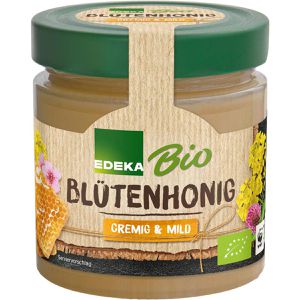 Edeka Honig Blütenhonig cremig & mild, BIO, cremig, im Glas, 500 g