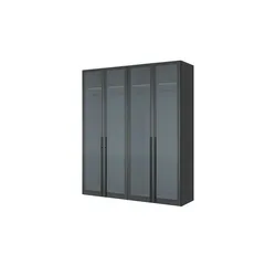 Dreamer Junges Wohnen Drehtürenschrank  Dreamer ¦ schwarz ¦ Maße (cm): B: 202,5 H: 236 T: 58.5