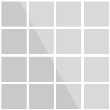 Uplift Picks Flexible Mirror Sheets Cuttable Self Adhesive Non Glass Wall Mirrors 15x15 Cm 16 Pcs (0.1mm)