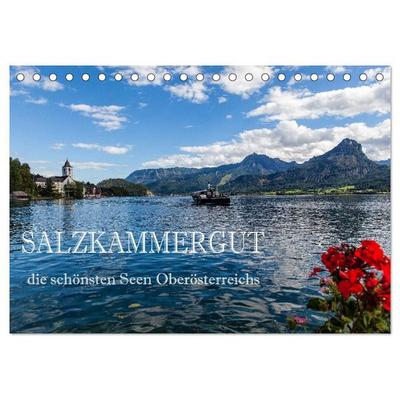 Salzkammergut - Die schönsten Seen Oberösterreichs (Tischkalender 2027 DIN A5 quer), CALVENDO Monatskalender