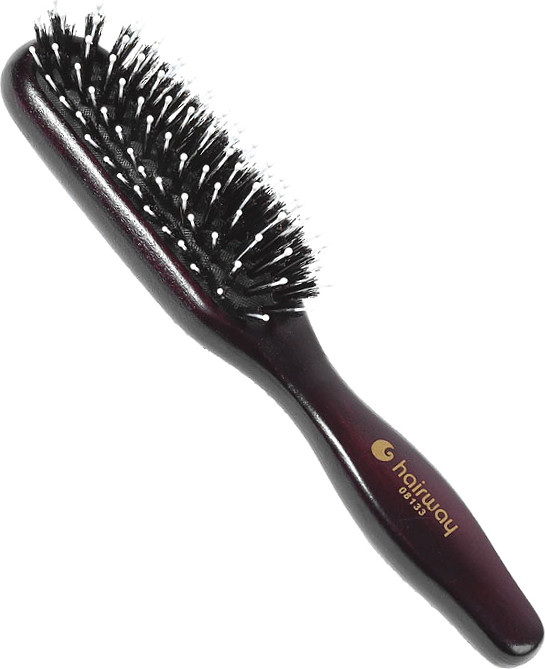 Hairway Rechteckige Kissenbürsten "Lady" / 7-Reihig Schmal 08133