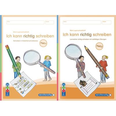 Mein Lupenschreibheft 1 und 2 - Ich kann richtig schreiben - Ausgabe mit Artikelkennzeichnung (DaZ), Taschenbuch von Sternchenverlag GmbH,Katrin