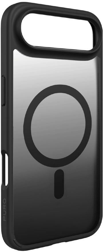 PURO iPhone Air GRADIENT Case - MagSafe Kompatibel - Gennemsigtig / Sort
