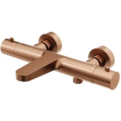 Steinberg Serie 340 Aufputzthermostat, Ausladung 194mm, Temperatur- und Mengenregulierung, für Wanne, 3403100BC, Farbe: Brushed Copper
