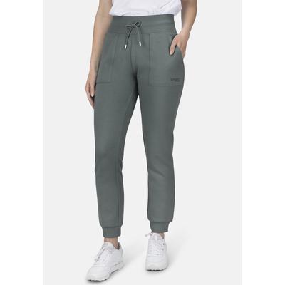 Sporthose STOOKER WOMEN "JUDY Season Edition Sporthose", Damen, Gr. 40/42, grün (balsam grün), angeraute Sweatware, 60% Baumwolle, 40% Polyester, gerade lang, Hosen Sporthose, Sporthose Regular Fit Sport Synthetic für Damen