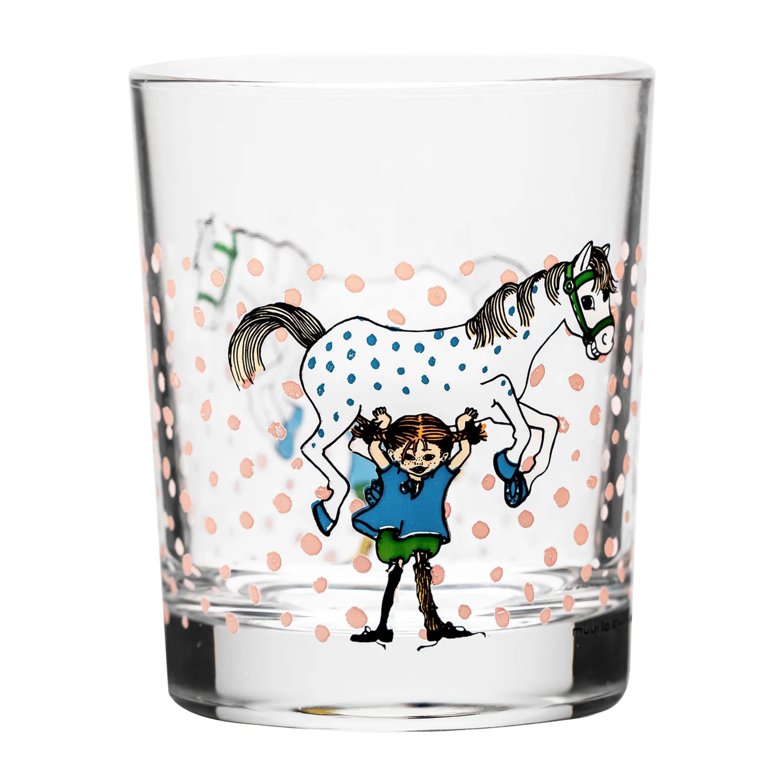 Muurla Pippi & Lilla Gubben drinkglas 20 cl Multi