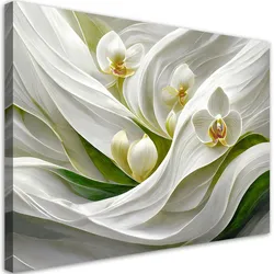 LEINWANDBILD Orchideen abstrakt 3D 90x60cm