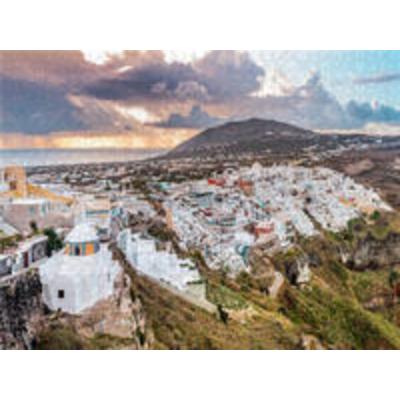 CALVENDO Puzzle Fira Santorini | 2000 Teile Lege-Größe 90x67cm Foto-Puzzle für glückliche Stunden