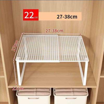 Discount Dollar Deals Stackable Shoe Cabinet, Large capacity Wardrobe Organizer, Scalable Layered Partition Board Shelf white s