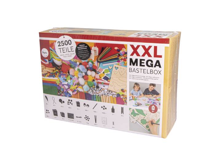 XXL-Mega-Bastelbox, 2.500 Teile, Box