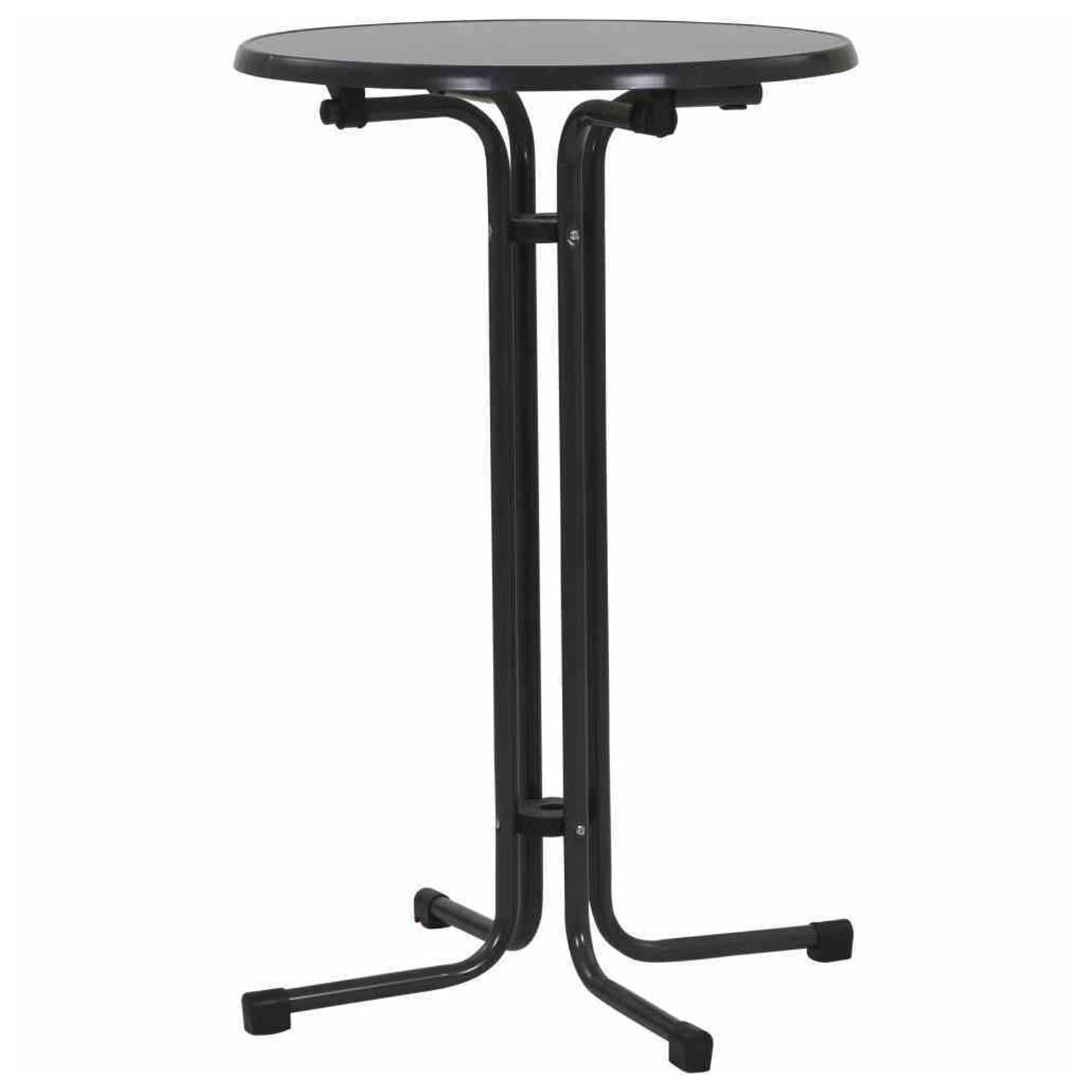 MFG Stehtisch Ø 70x110 cm, grau, klappbar Stahlrohrgestell