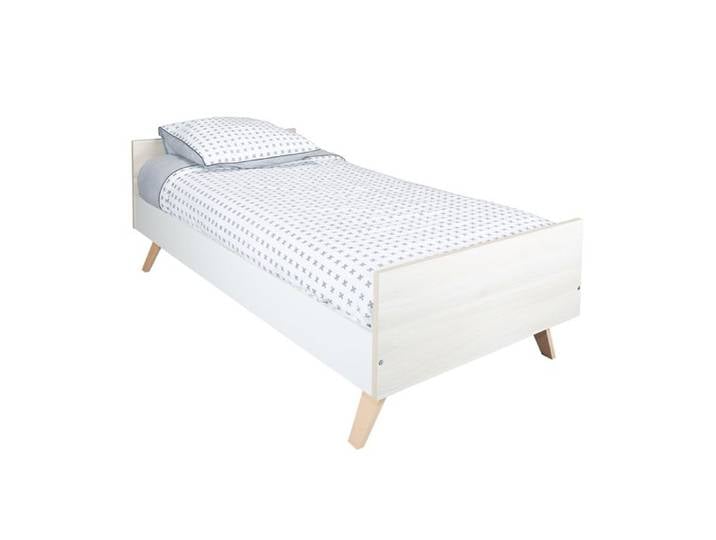 Lit junior 190x90cm en bois beige
