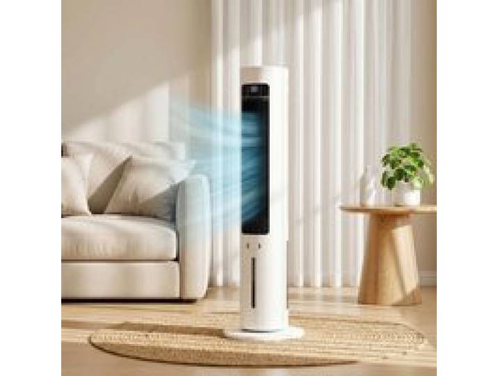 Refroidisseur dair colonne 3 en 1 refroidisseur humidificateur ventilateur oscillation 48° 3 vitesses 3 modes blanc