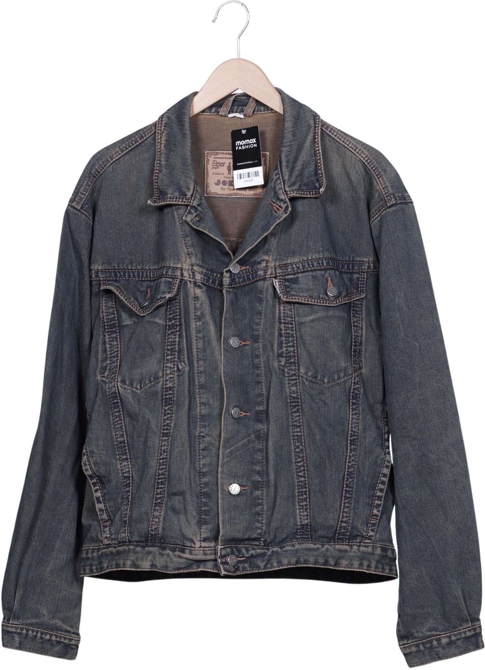 Joker Brand Herren Jacke, Blau, Gr. L, Baumwolle - Second Hand