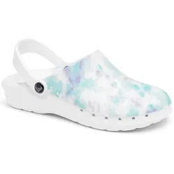 Damen Clogs "ODEN+ PRINT" Water Lower - 39 - Blau